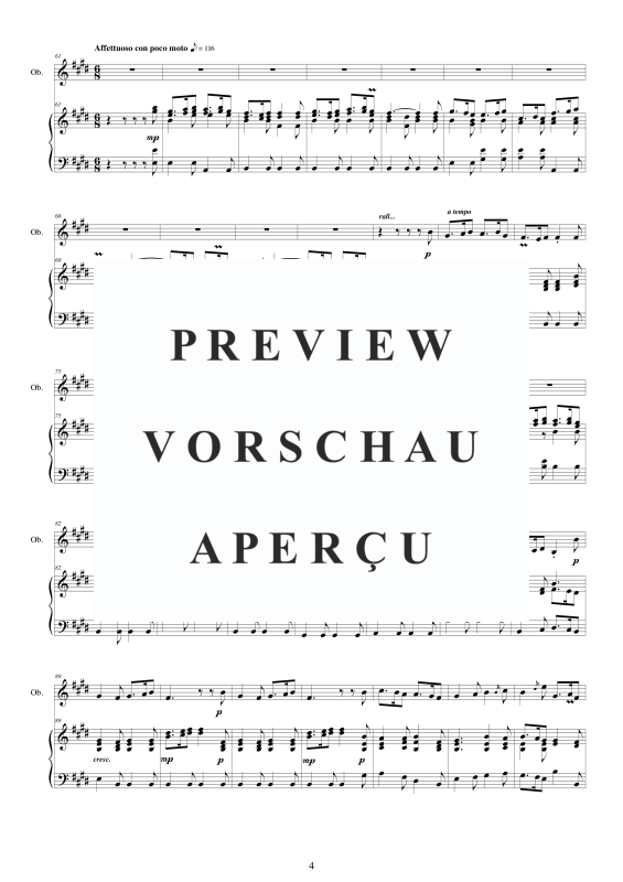 Produktgalerie: Seite 5 von 11 Konzert A-Dur, , Oboe und Klavier