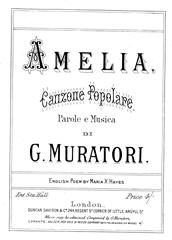 cover: Amelia, G Muratori