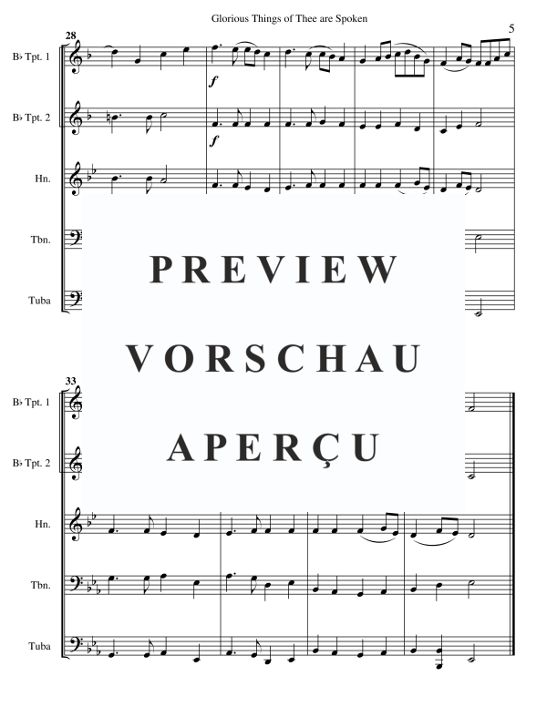 Produktgalerie: Seite 7 von 11 Glorious Things Of Thee Are Spoken, , BlechblÀser Quintett