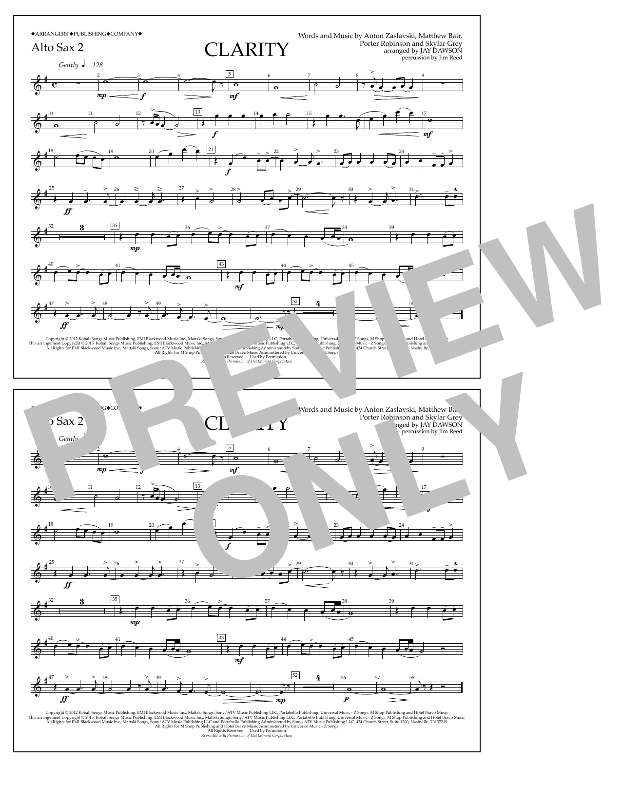 Produktbild zu: Clarity - Alto Sax 2