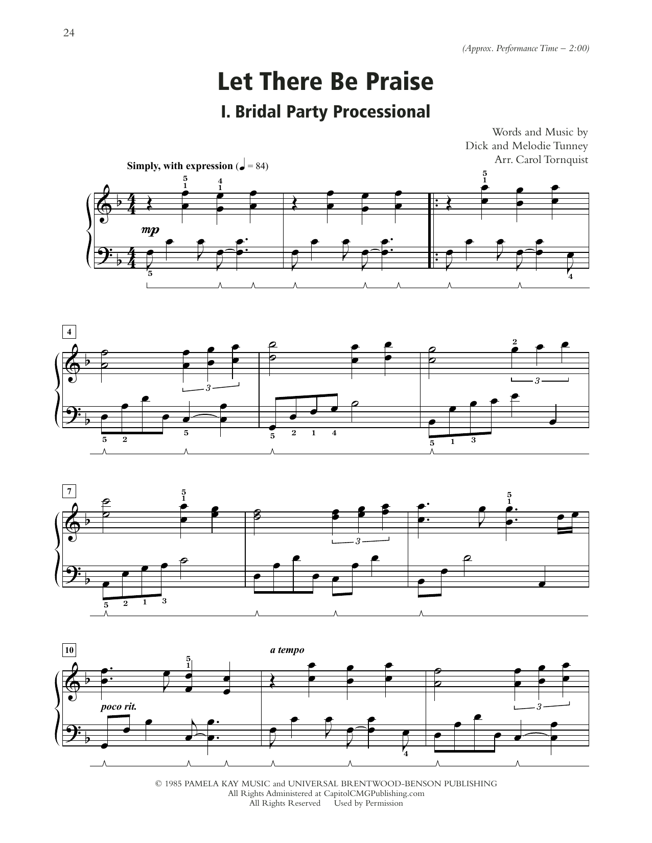 Product picture to: Let There Be Praise (arr. Carol Tornquist)