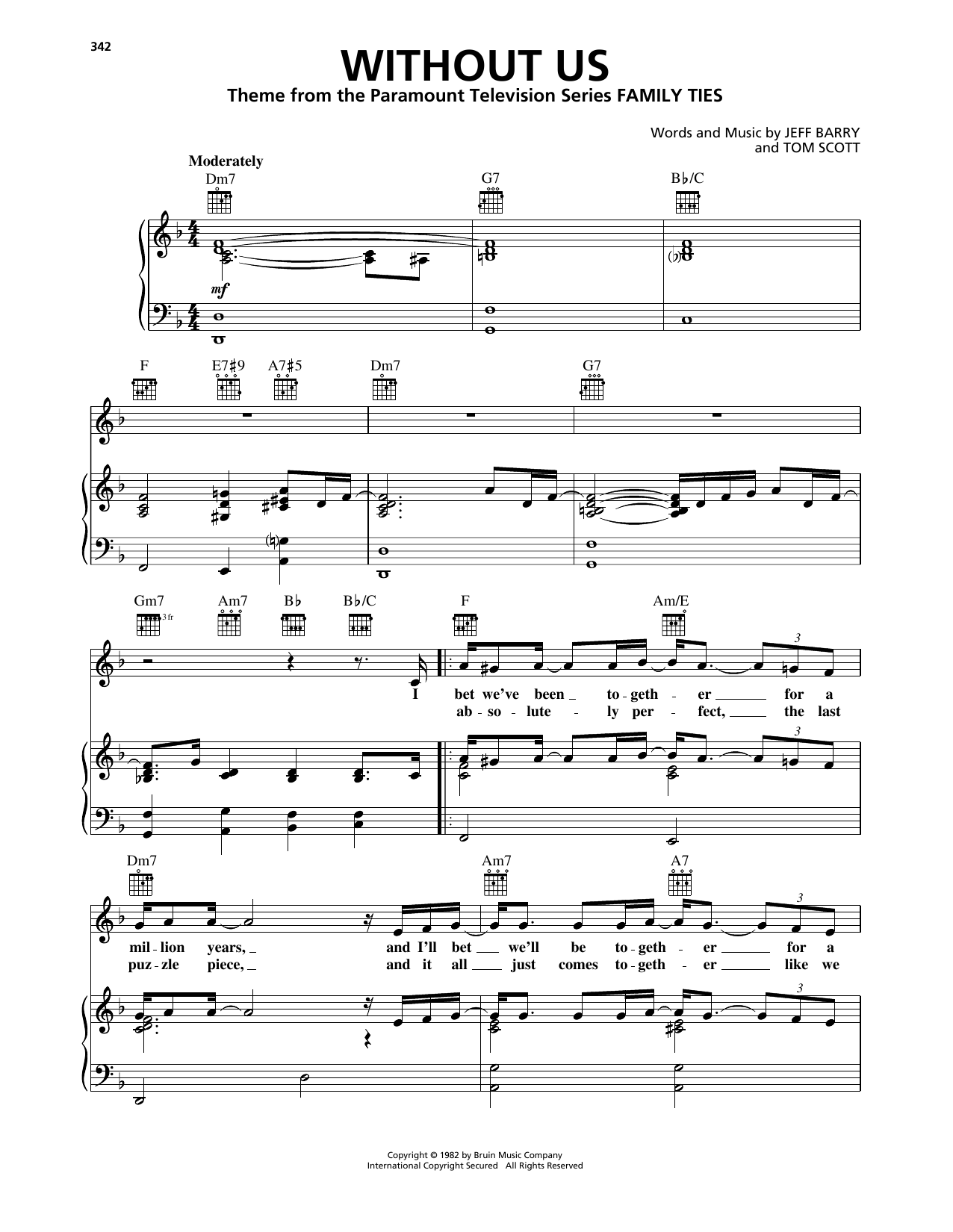 Produktbild zu: Without Us (from Family Ties)