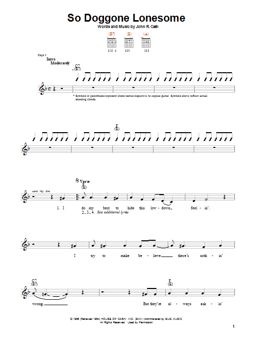 Product gallery: Page 1 of 1 So Doggone Lonesome, Johnny Cash