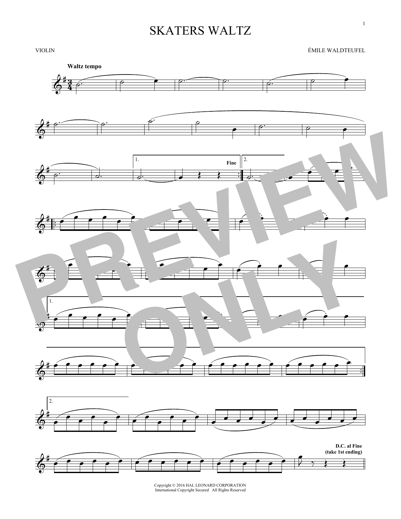 Product gallery: Page 1 of 1 The Skaters (Waltz), Emil Waldteufel