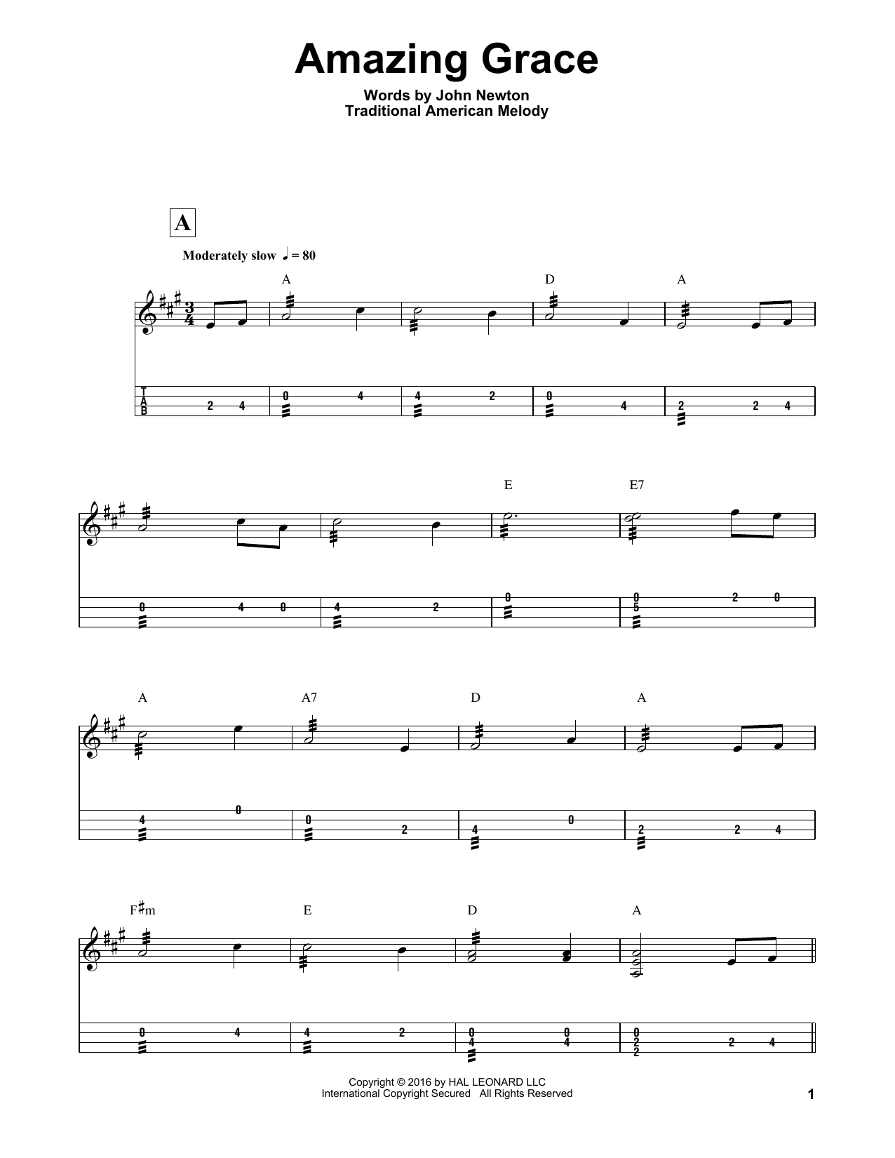Produktgalerie: Seite 1 von 1 Amazing Grace, John Newton