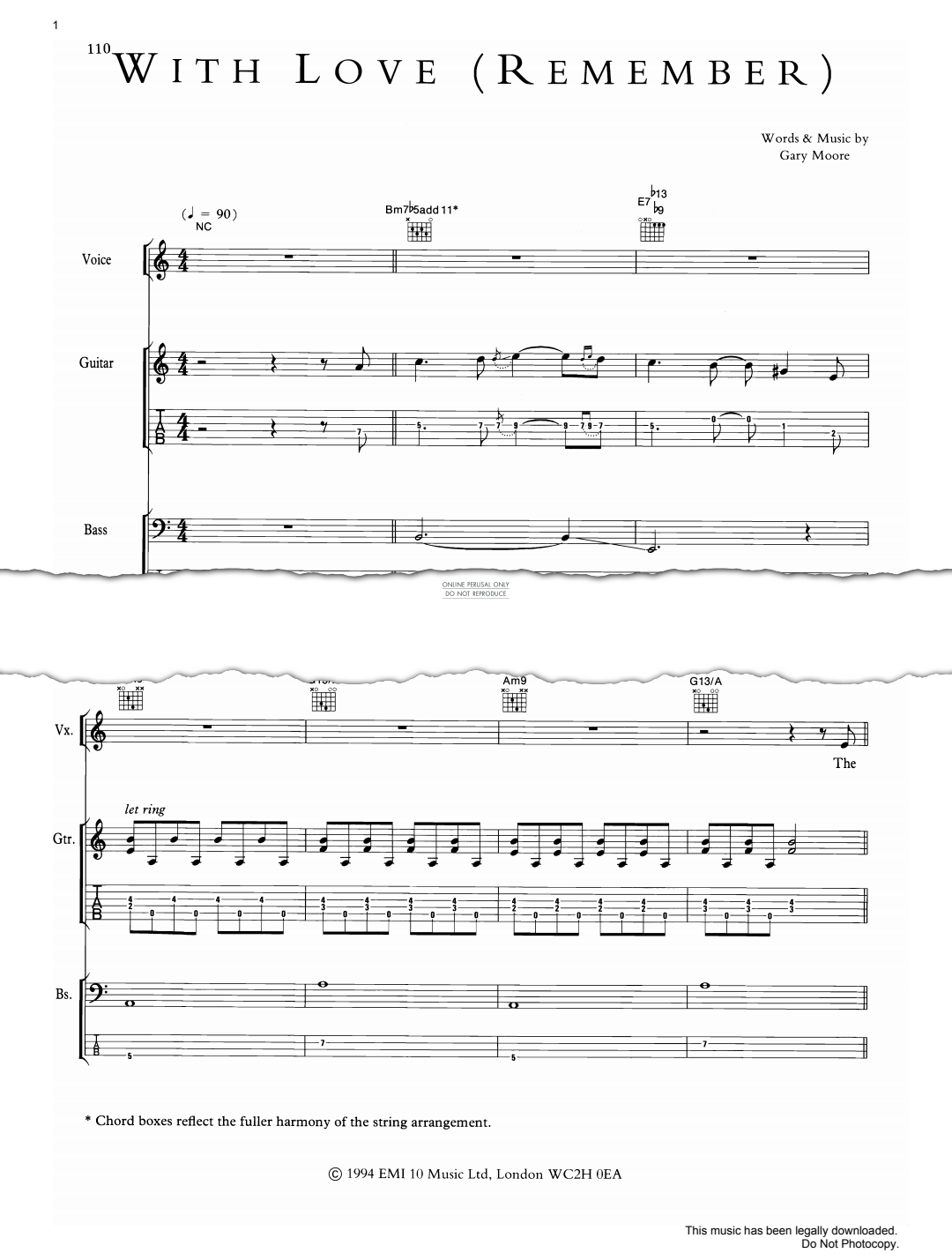 Product gallery: Page 1 of 1 With Love, Gary Moore