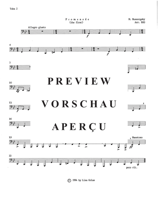 Product gallery: Page 11 of 11 Promenade , , (Tuba Quartett EETT)