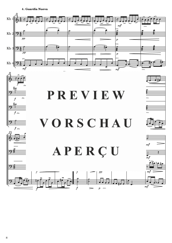 gallery: Tango Basso, , Double Bass Quartet - Score