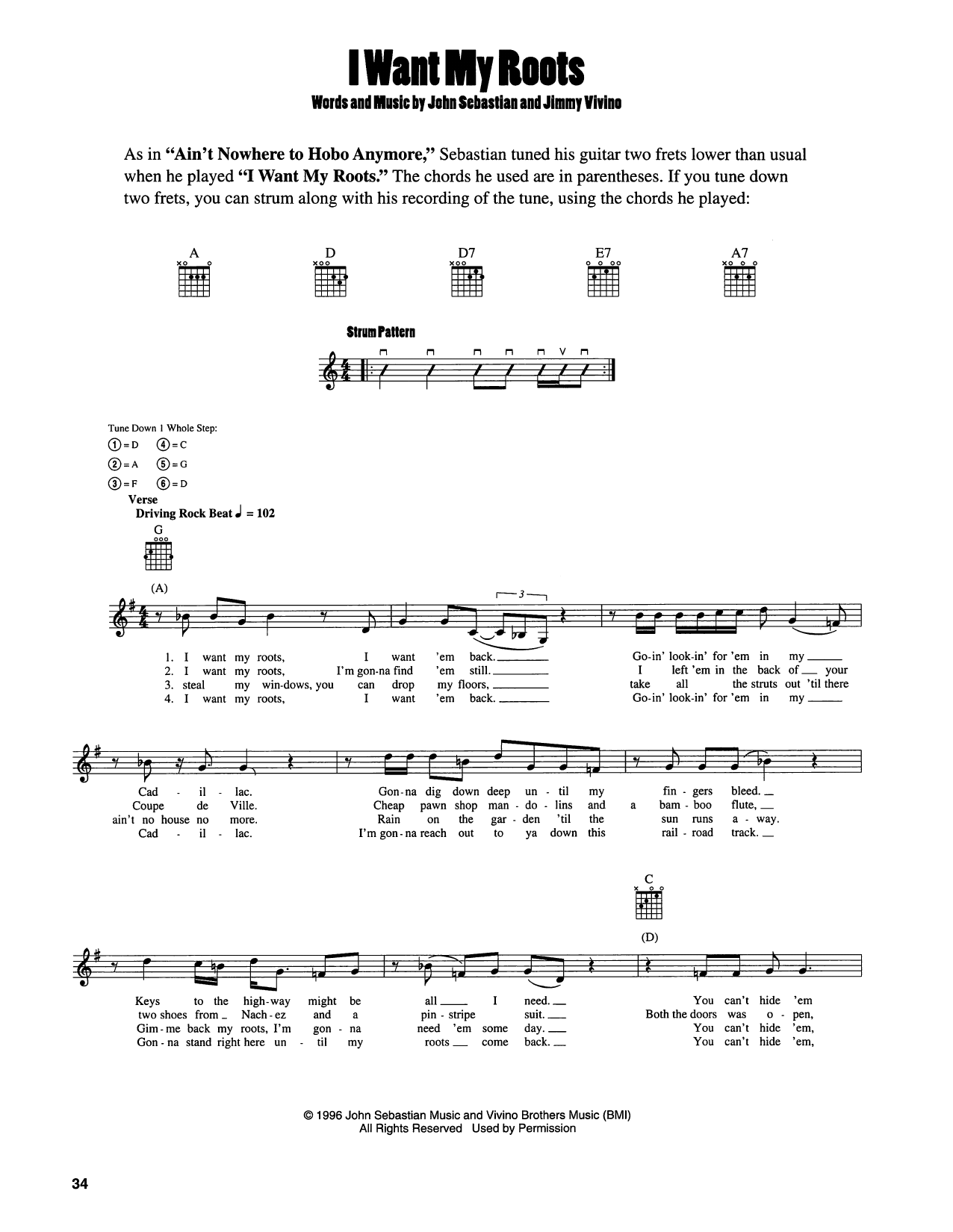 Produktgalerie: Seite 1 von 1 I Want My Roots, John Sebastian, Gitarre