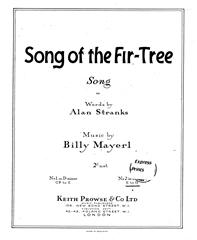 cover: Song Of The Fir-Tree, Billy Mayerl
