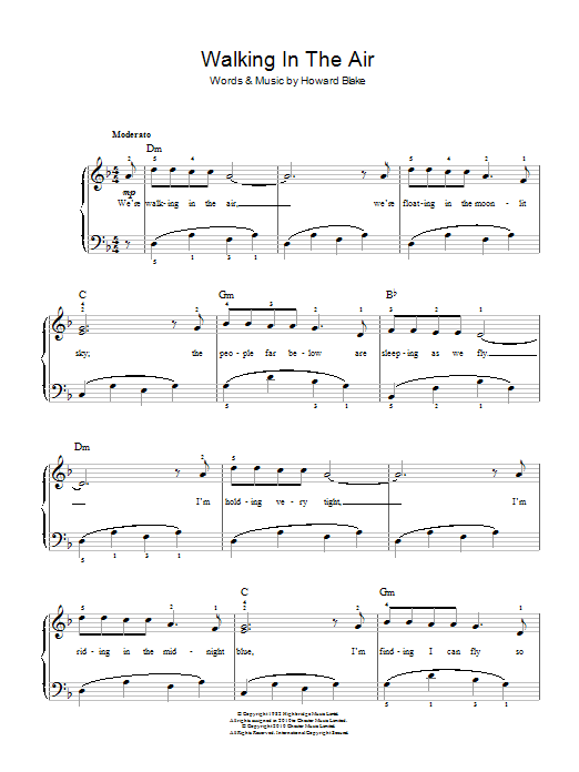 Product gallery: Page 1 of 1 Walking In The Air (theme from The Snowman), Howard Blake