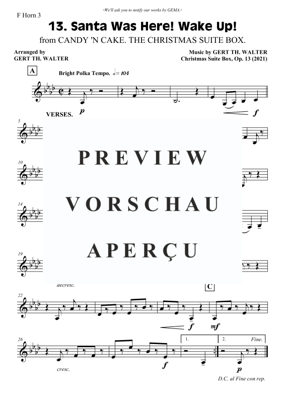 Produktgalerie: Seite 6 von 6 Santa Was Here! Wake Up!, , Horn Trio