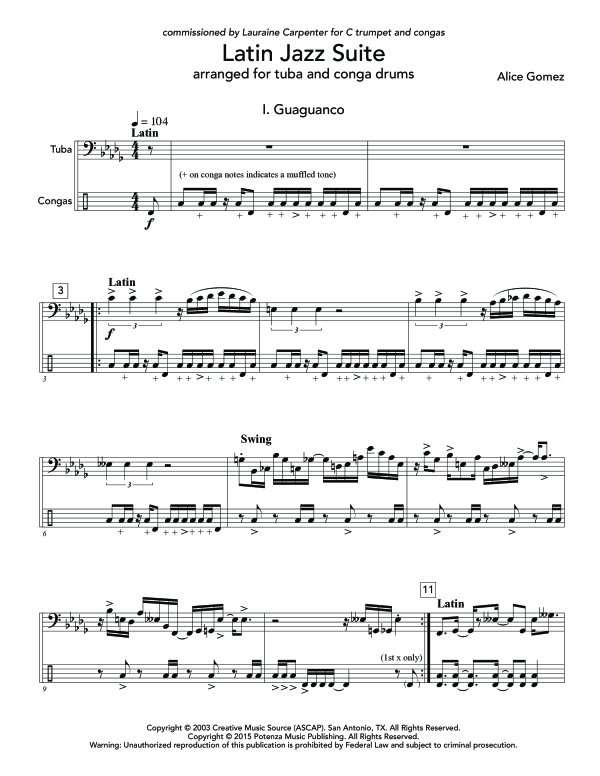 Product gallery: Page 1 of 11 Latin Jazz Suite, , (Tuba)