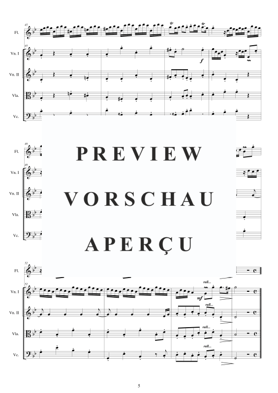 Produktgalerie: Seite 6 von 11 Concerto No.11 to 5 in G-Moll Op.5, , Querflöte Solo und Streicher Ensemble