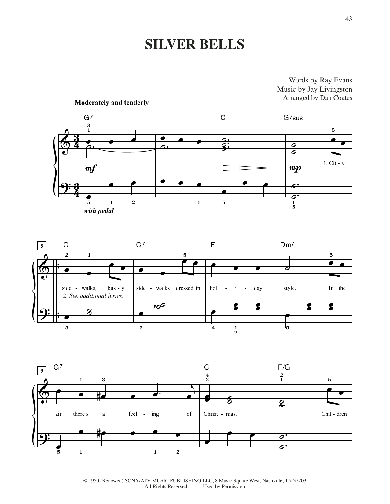 Produktbild zu: Silver Bells (arr. Dan Coates)