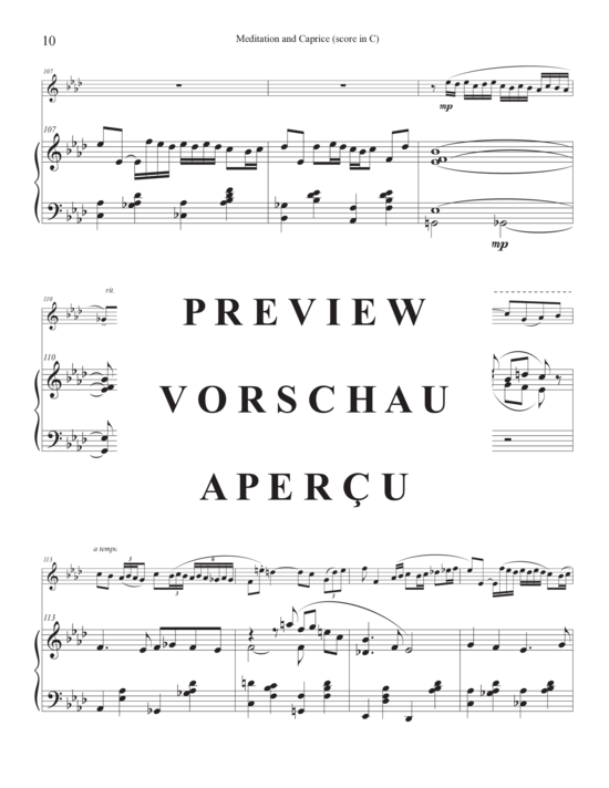 Produktgalerie: Seite 15 von 21 Meditation and Caprice , , (Trompete und Klavier)