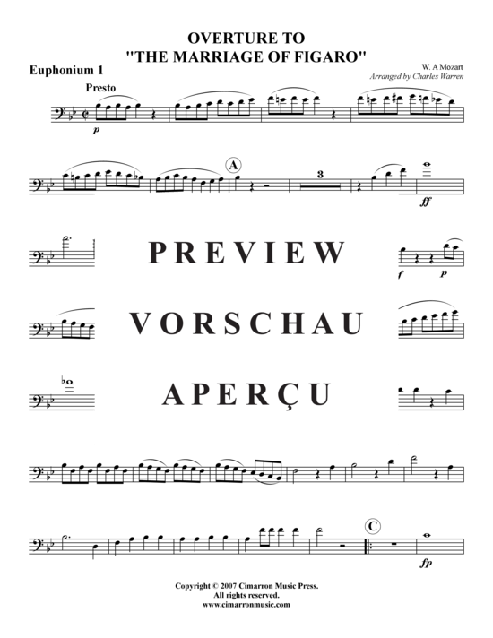 gallery: Hochzeit des Figaro – Ouvertüre , , (Tuba-Ensemble: Bariton/Pos+Tuba)