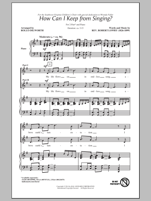 Produktbild zu: How Can I Keep From Singing