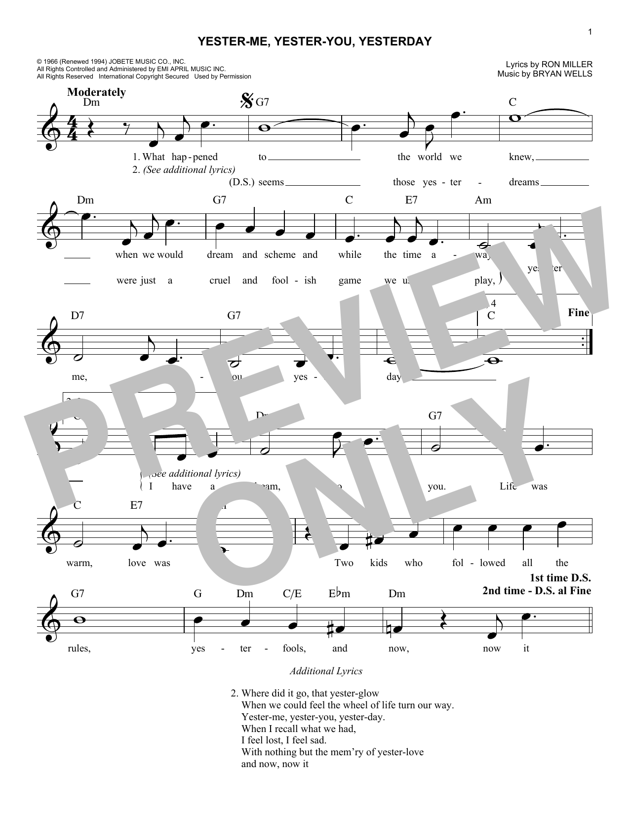 Produktbild zu: Yester-Me, Yester-You, Yesterday