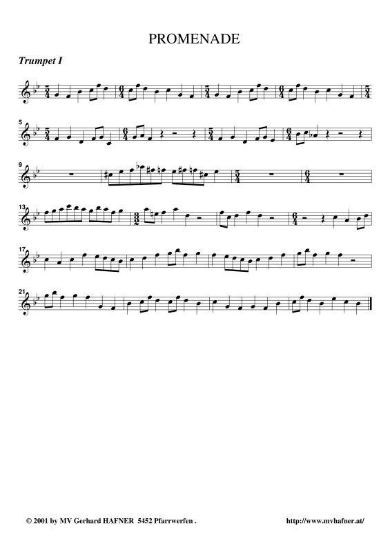 Produktgalerie: Seite 1 von 11 Promenade aus ´Bilder einer Ausstellung´, , (Blechbläser Quintett)