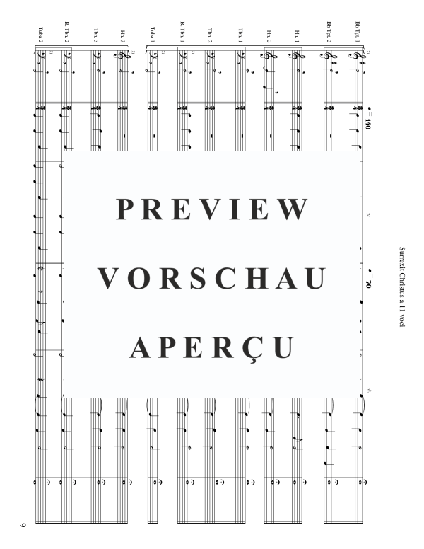 Product gallery: Page 11 of 11 Surrexit Christus a 11 voci (12), , Brass Ensemble