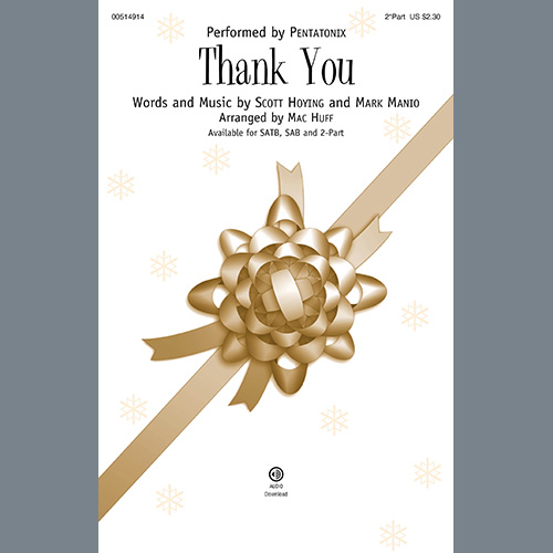 cover: Thank You (arr. Mac Huff), Pentatonix