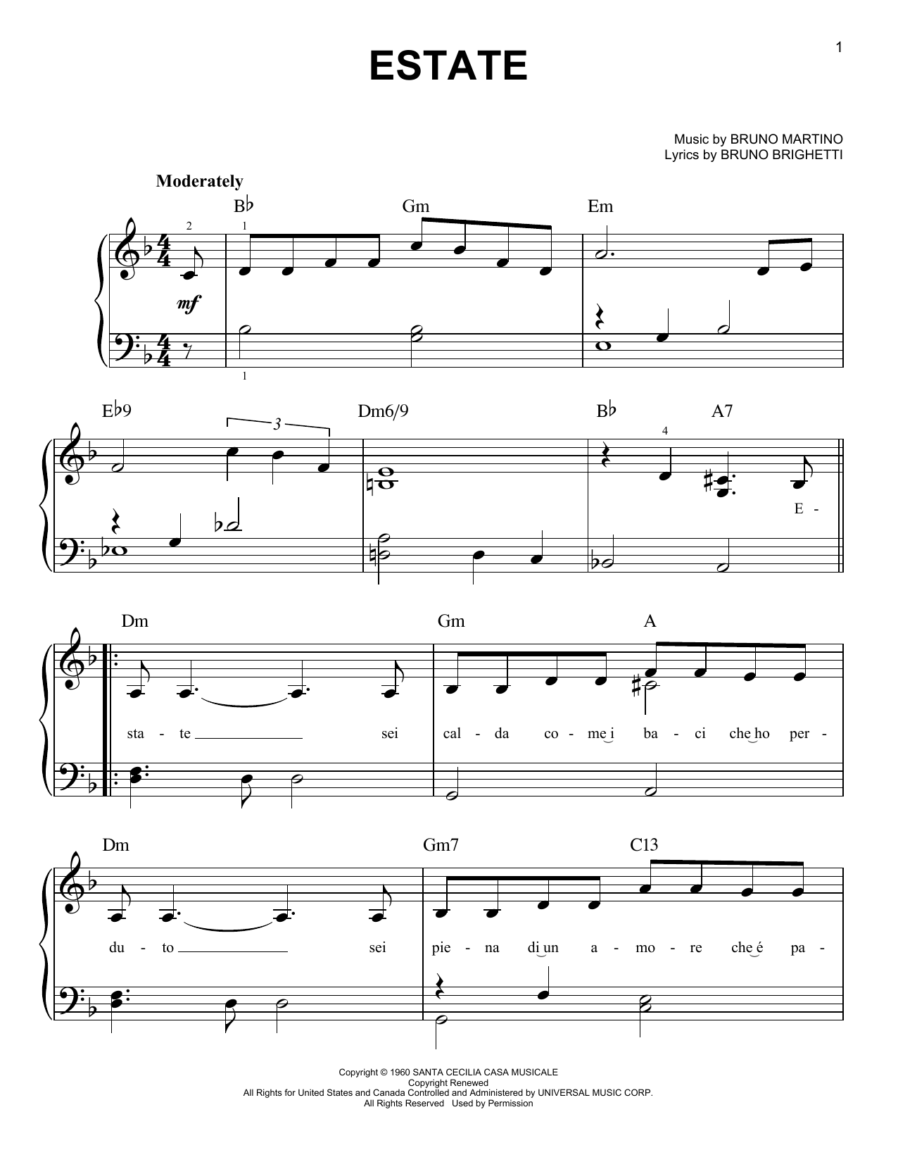 Produktgalerie: Seite 1 von 1 Estate, Bruno Brighetti, Klavier