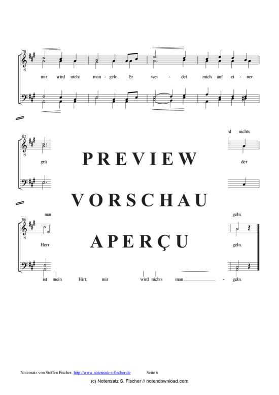 Product gallery: Page 7 of 7 Der Herr ist mein Hirt  , , (male choir)