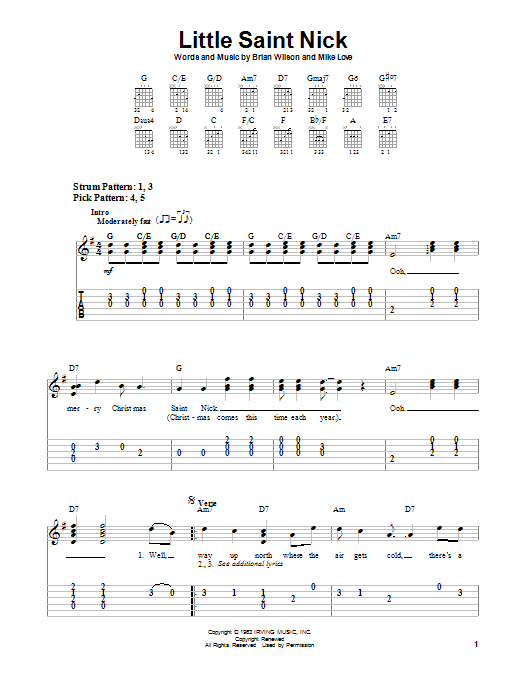 Product gallery: Page 1 of 1 Little Saint Nick, The Beach Boys