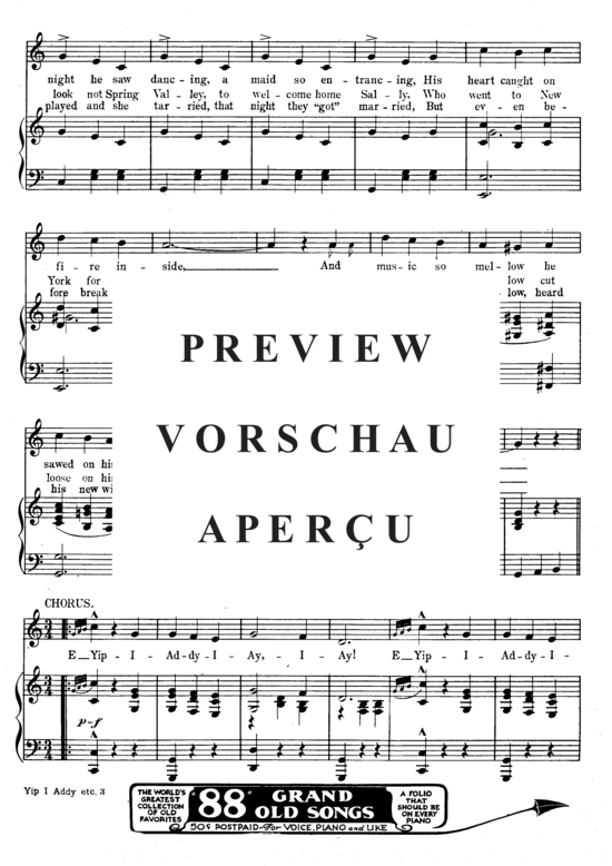 Produktgalerie: Seite 5 von 8 Yip-I-Addy-I-Ay , Popular Standard, Klavier und Gesang