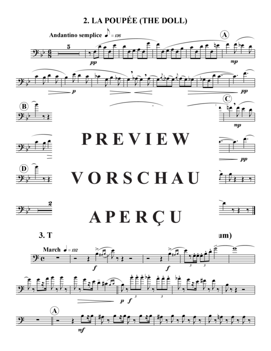 Produktgalerie: Seite 8 von 21 Jeux d'Enfants Suite, 4 Sätze , , (Posaunen-Quartett) 