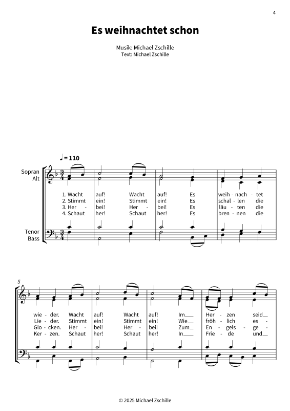 Produktgalerie: Seite 1 von 8 Es weihnachtet schon - Ein Mitsing-Weihnachtslied für alle, , Gemischter Chor