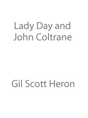 cover: Lady Day And John Coltrane, Gil Scott-Heron