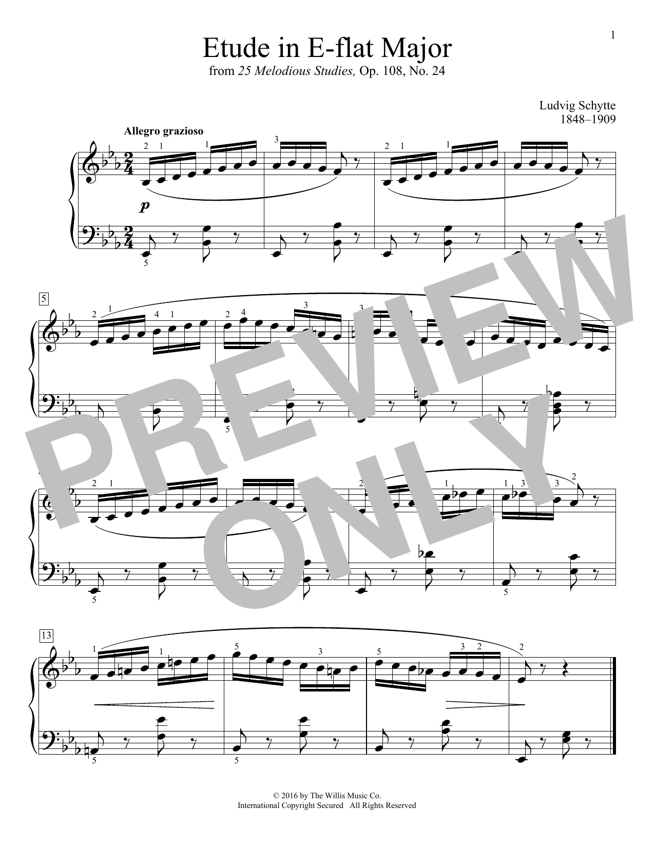 Produktbild zu: Etude In E-Flat Major