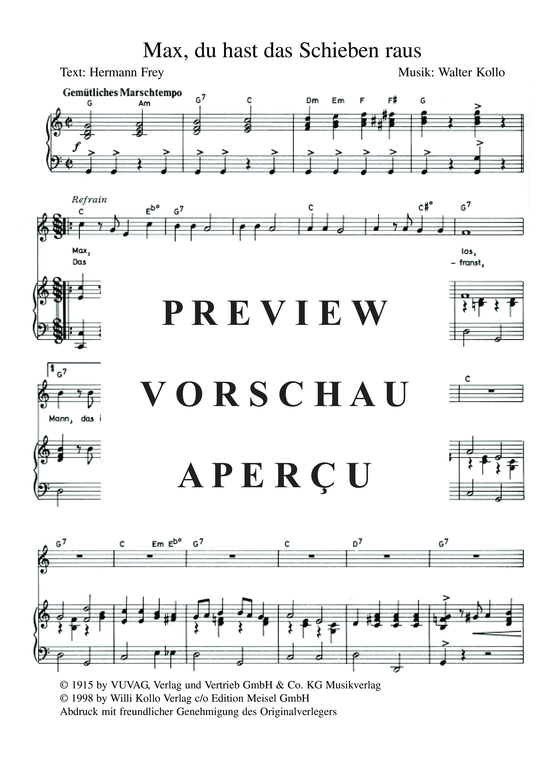 Produktgalerie: Seite 4 von 4 Max, du hast das Schieben raus, 	, Klavier und Gesang