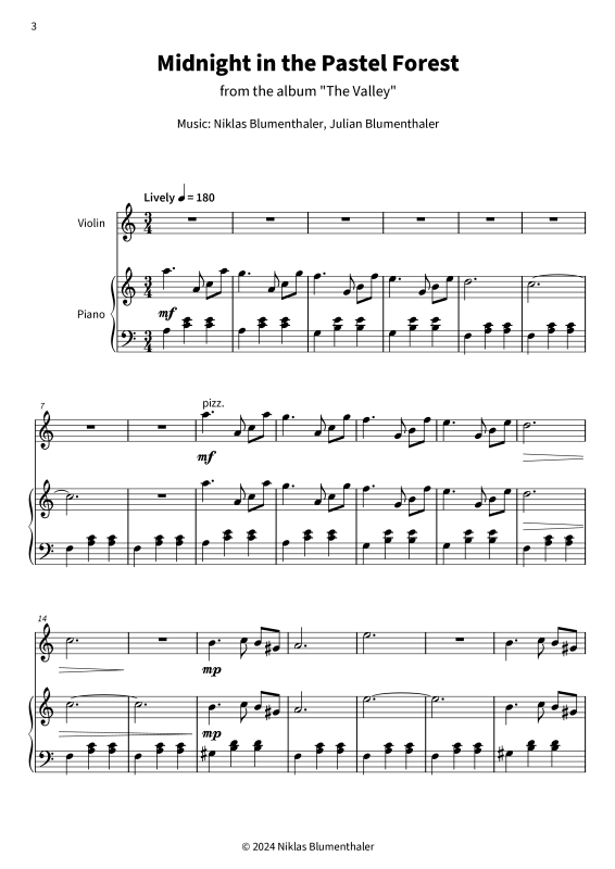 gallery: Midnight in the Pastel Forest, Niklas Blumenthaler, (Klavier Solo)