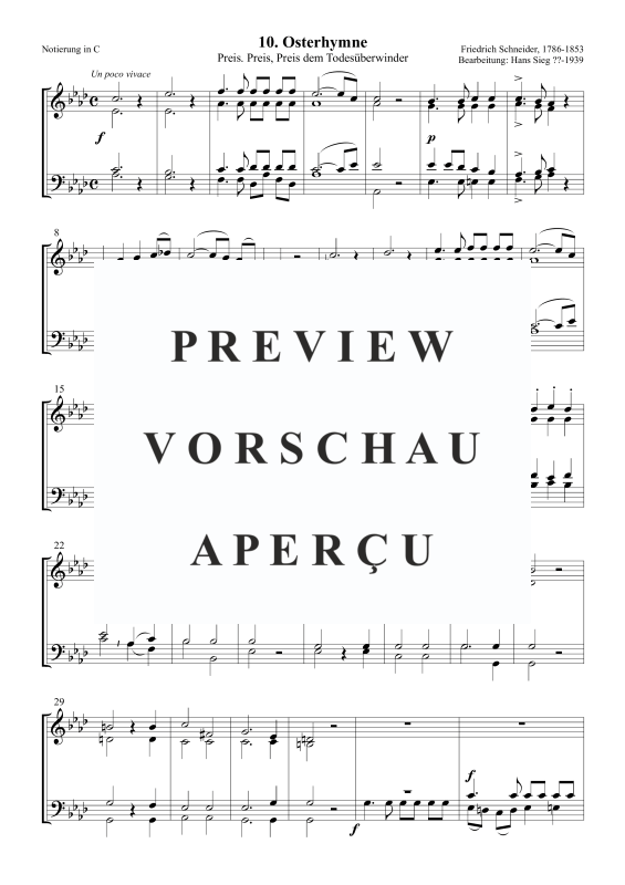 Produktgalerie: Seite 2 von 5 Osterhymne (Preis. Preis, Preis dem Todesüberwinder), , Posaunenchor