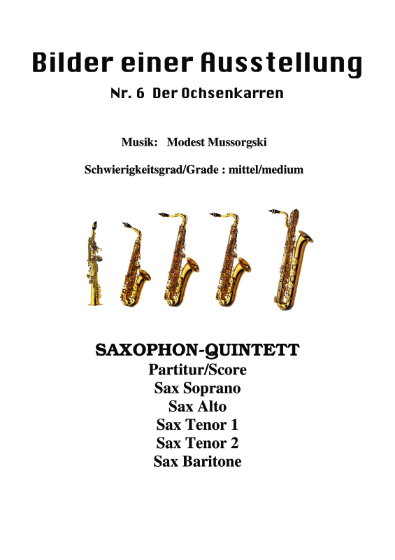 cover: Der Ochsenkarren, , Saxophon Quintett