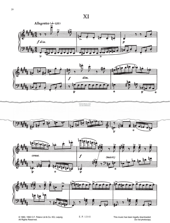 Produktgalerie: Seite 1 von 1 Prelude No.11 (from 24 Preludes Op. 34), Dmitri Shostakovich, Klavier