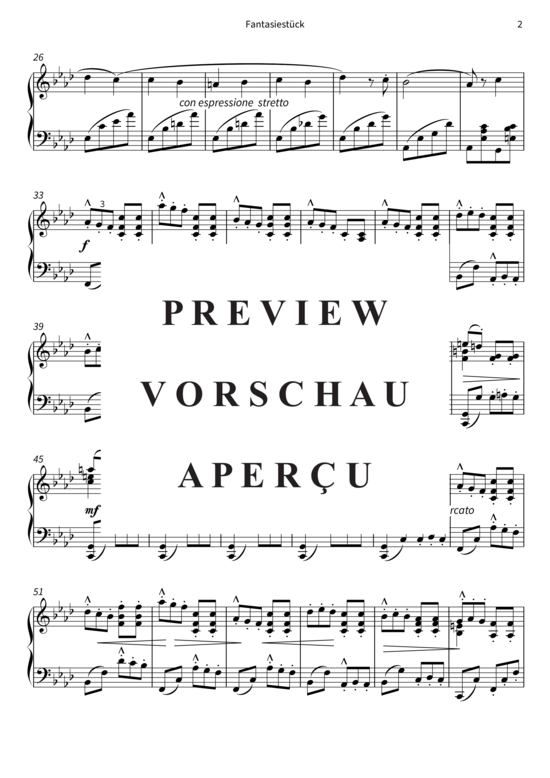 Product gallery: Page 5 of 7 Fantasiestück - Nr. 1 aus Drei Klavierstücke op. 1 , , Piano Solo