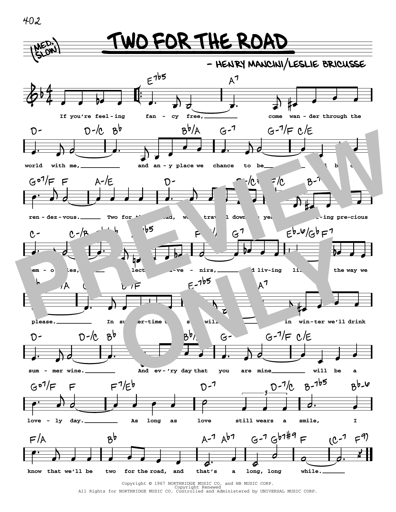 Produktbild zu: Two For The Road (Low Voice)