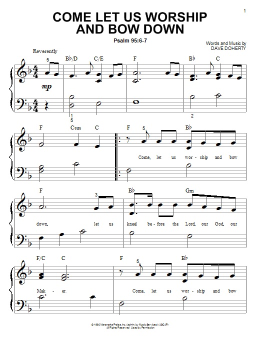 Produktbild zu: Come Let Us Worship And Bow Down