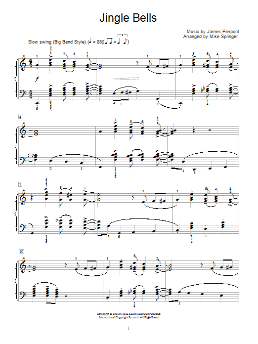 Produktbild zu: Jingle Bells [Jazz version]