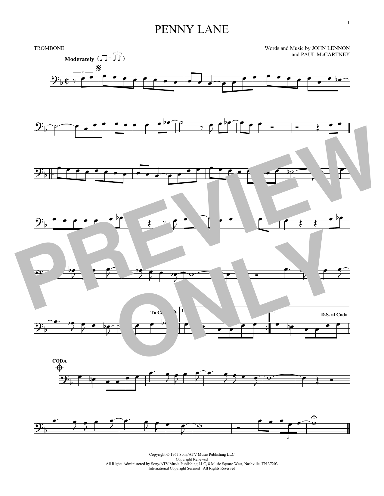 Product gallery: Page 1 of 1 Penny Lane, The Beatles