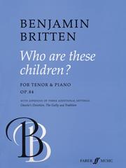 cover: Who are these children?, Benjamin Britten, Gesang, Klavier