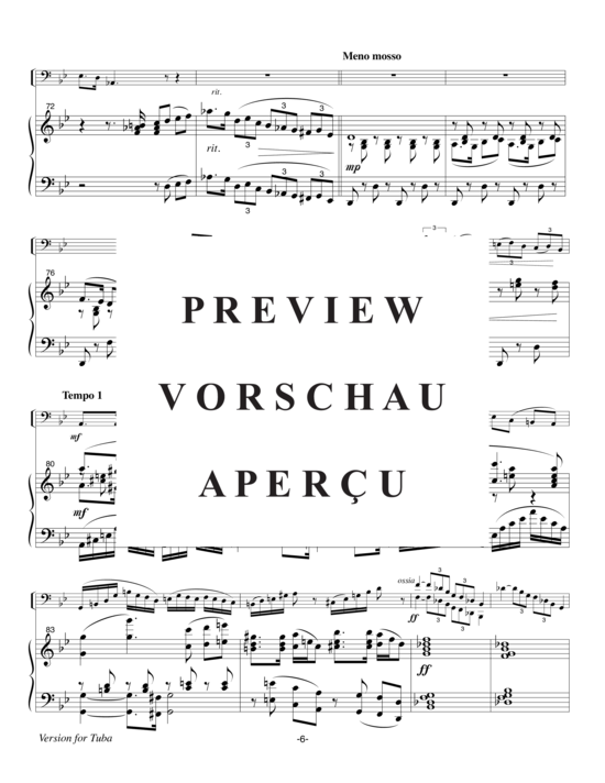 Product gallery: Page 8 of 21 Pershing Concerto , , (tuba + piano)