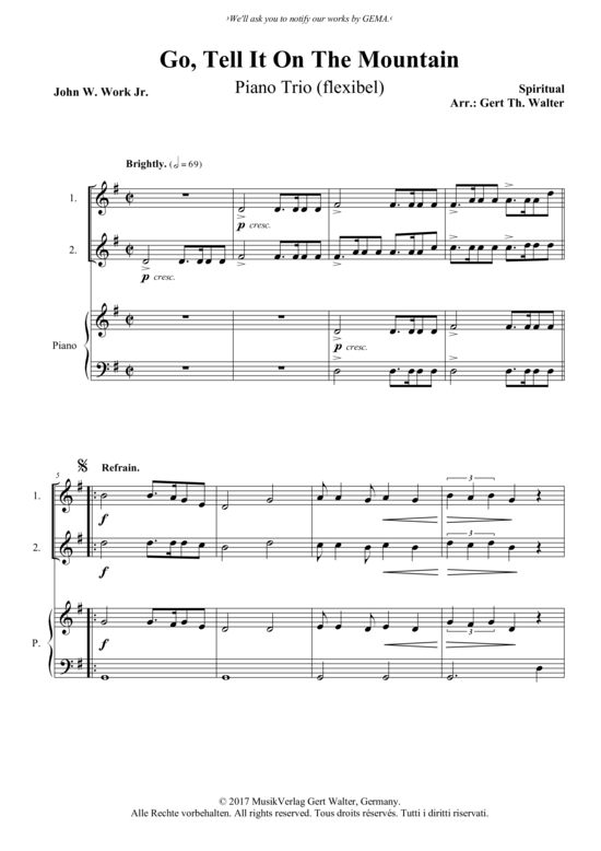 Produktbild zu: Go Tell It On The Mountain Spiritual