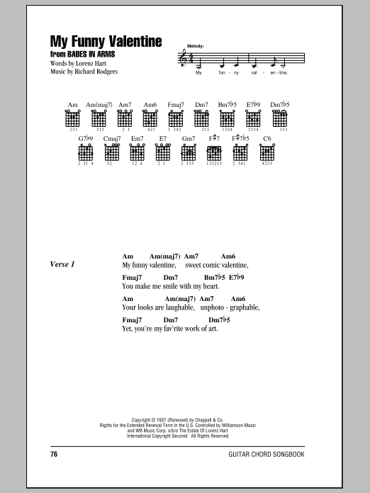 Produktbild zu: My Funny Valentine