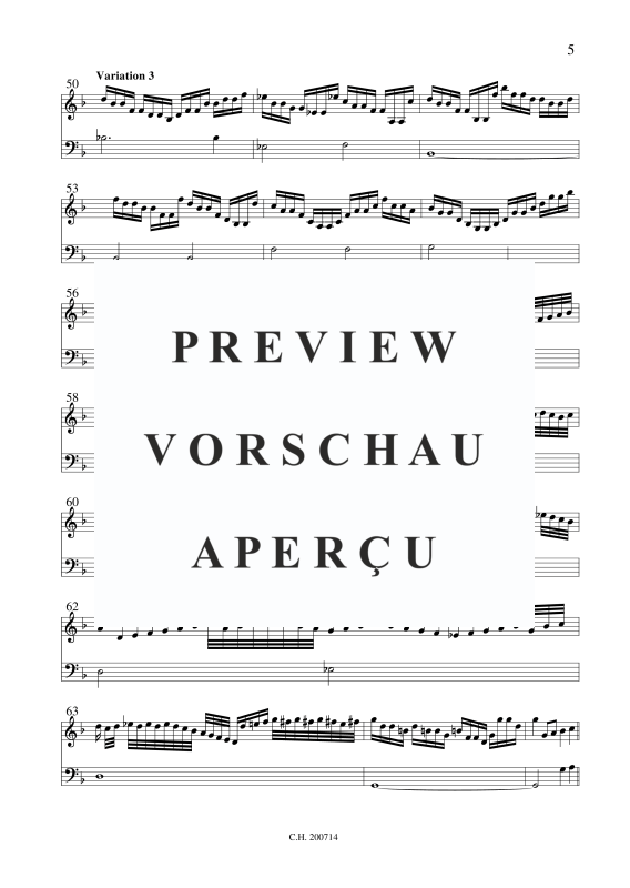 gallery: Choral mit Variationen, , (Violine und Basso Continuo)