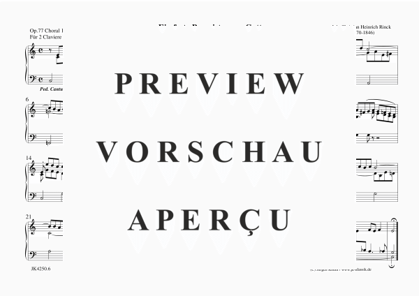 gallery: Ein feste Burg ist unser Gott Op.77, No.1-6, , Orgel Solo